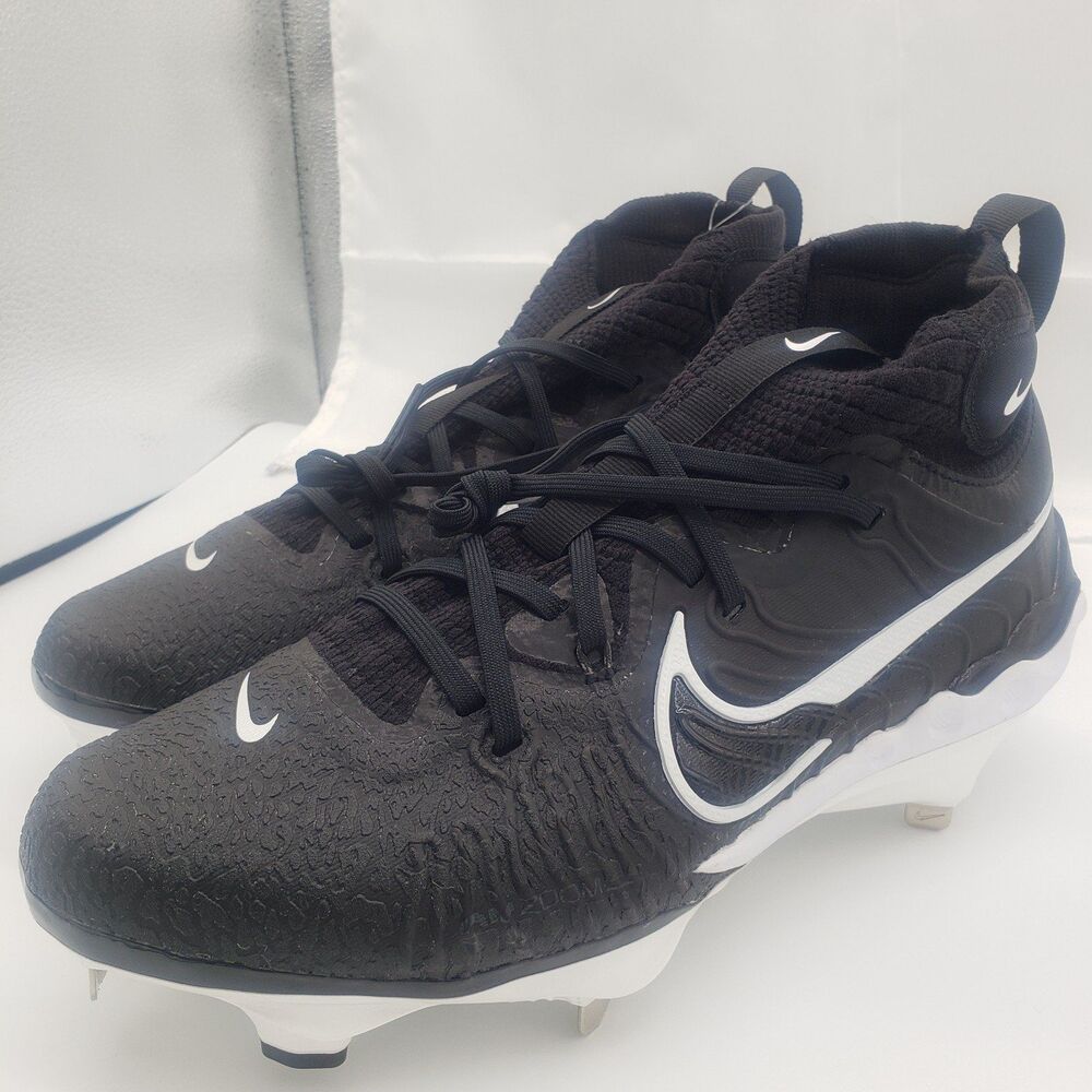 NEW Nike Alpha Huarache NXT Mens Metal Baseball Cleats Black Sz 10.5 DJ6517-001 - Picture 2 of 9